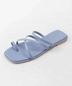 CUPSHE Accs & Clothing Cabana Party Blue Strappy Thong Sandals