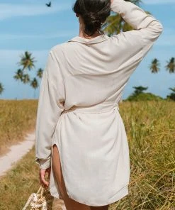 CUPSHE Johanna Belted Button Front Shirt Kimono