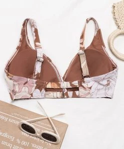 CUPSHE Kari Floral Plus Size Bikini Top