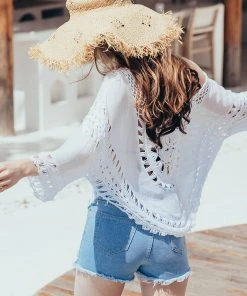 CUPSHE Lavonne Scoop Crochet Crop Top