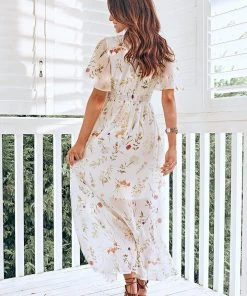 CUPSHE Dresses Wildflower V-Neck Ditsy Cut Out Dress