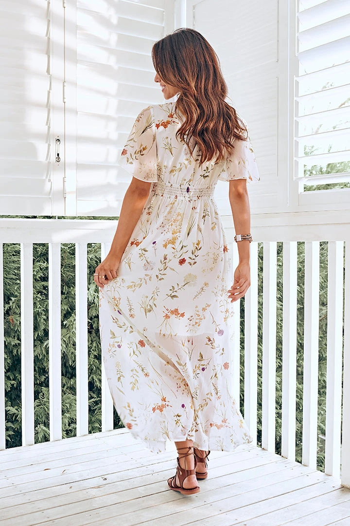 CUPSHE Dresses Wildflower V-Neck Ditsy Cut Out Dress