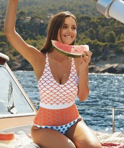 CUPSHE Beautiful World Print One Piece Swimsuit One Pieces