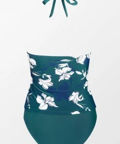 CUPSHE Charmed Romance Keyhole Tankini & High Waist Bikini Bottom Set Swimwear BOGO 40% OFF