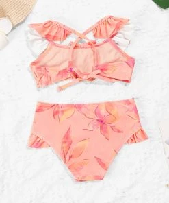 CUPSHE Luminescent Ruffled Bralette And Mini Ruffle Hipster Bikini Set New In Bikinis ✨