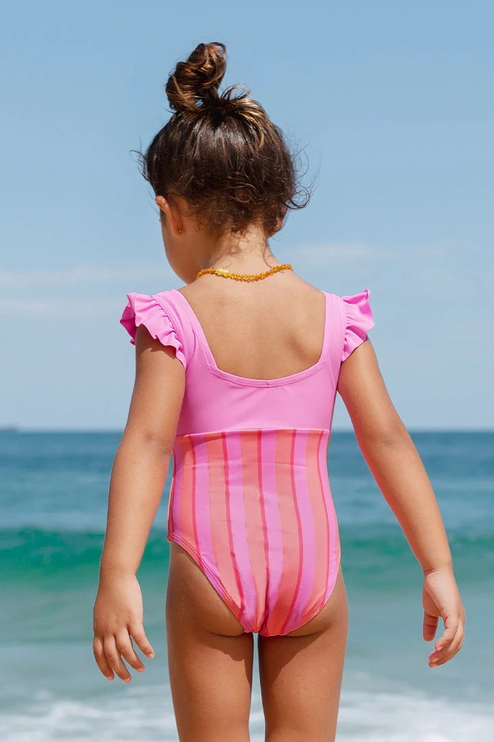 CUPSHE One Pieces Wild Ronarce Ruffles Girls One Piece Swimsuit