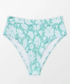 CUPSHE Jane Floral High Waisted Bikini Bottom Bikinis