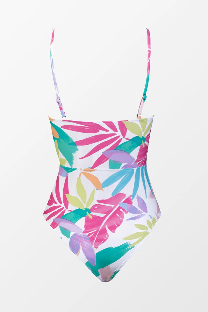 CUPSHE One Pieces Street Art Cut Out Bunny Tie One Piece Swimsuit