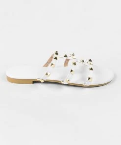 CUPSHE Accs & Clothing Amaretto White Flat Open Toe Sandals
