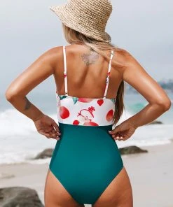 CUPSHE Amani Fruit Print One Piece Swimsuit One Pieces