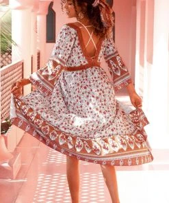 CUPSHE Antonia Boho Front Tie Tassel Cover Up