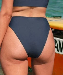 CUPSHE Omniscient Solid Cheeky High Waist Bikini Bottom