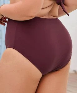 CUPSHE Arizona Road Trip Retro High Waist Bikini Bottom Plus Size