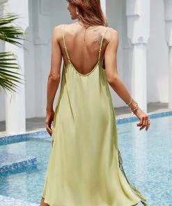 CUPSHE Dora Split Tassel Cover-up Dress Casual Dresses