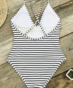 CUPSHE One Pieces Lasting Appeal Stripe One Piece Swimsuit