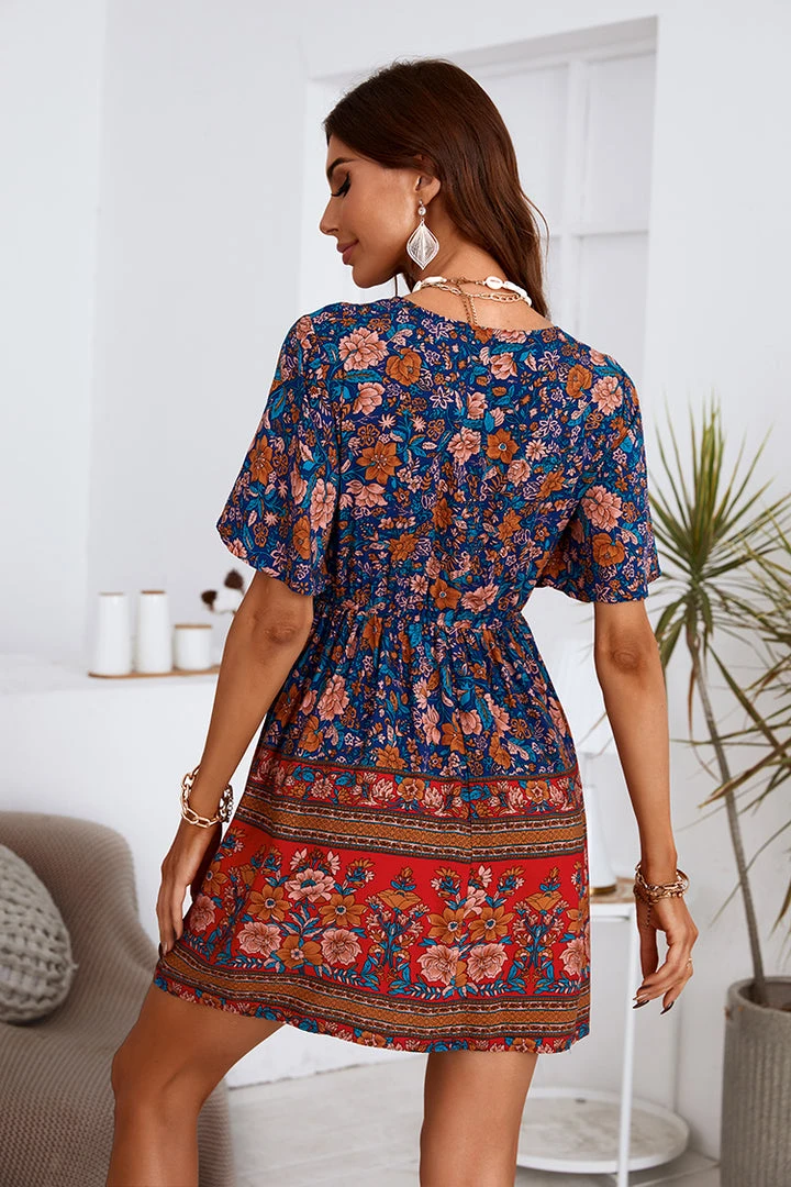 CUPSHE Kora Short Sleeve V-neck Short Length Dress Dresses