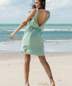 CUPSHE Marianna Green Braided Belt Dress Dresses