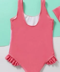 CUPSHE Unicorn Ruffled One Piece Swimsuit For Toddler Girls And Girls