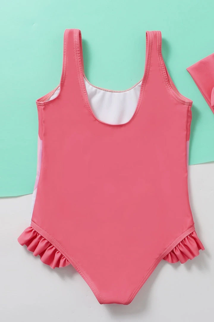 CUPSHE Unicorn Ruffled One Piece Swimsuit For Toddler Girls And Girls