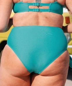 CUPSHE Swimwear UP TO 70% OFF Kristin Tie Front Plus Size Bikini Bottom