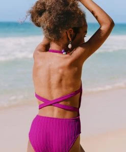 CUPSHE One Pieces Breezy Rib Girls' Cutout One Piece Swimsuit