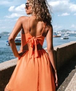 CUPSHE Rosalinda Slip Strap Cut-out Dress