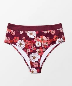 CUPSHE Swimwear UP TO 70% OFF Quinn Floral High Waisted Plus Size Bikini Bottom