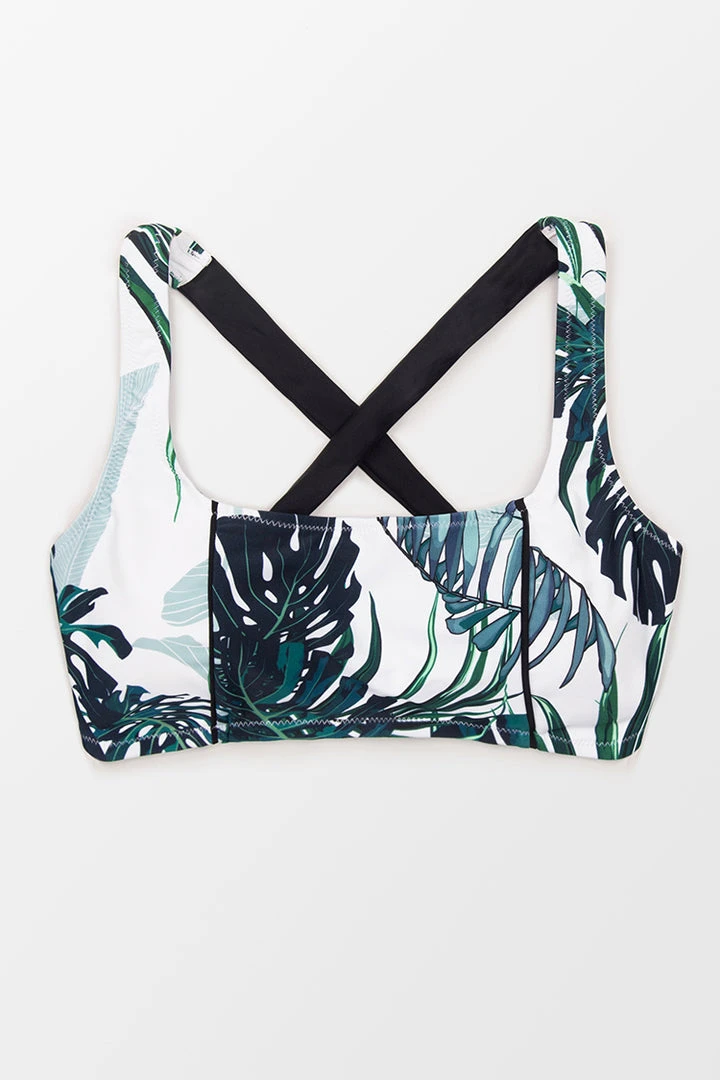 CUPSHE Madelyn Tropical Plus Size Bikini Top Swimwear UP TO 70% OFF