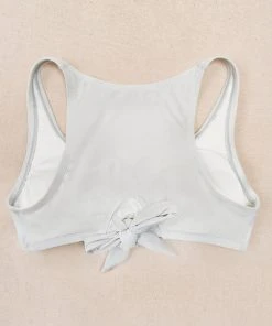 CUPSHE Madisen V-neck Cut Out Tie Plus Size Bikini Top Swimwear UP TO 70% OFF