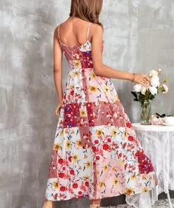 CUPSHE Liliana Loose Maxi Floral Slip Dress