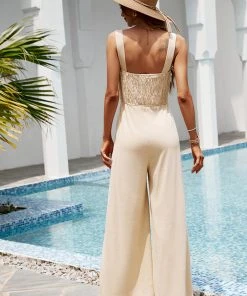 CUPSHE Gemini Smocking Jumpsuits Cover Up