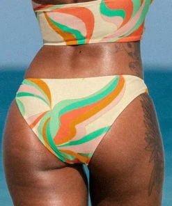 CUPSHE Dancing Ribbon Low Rise Hipster Bikini Bottom