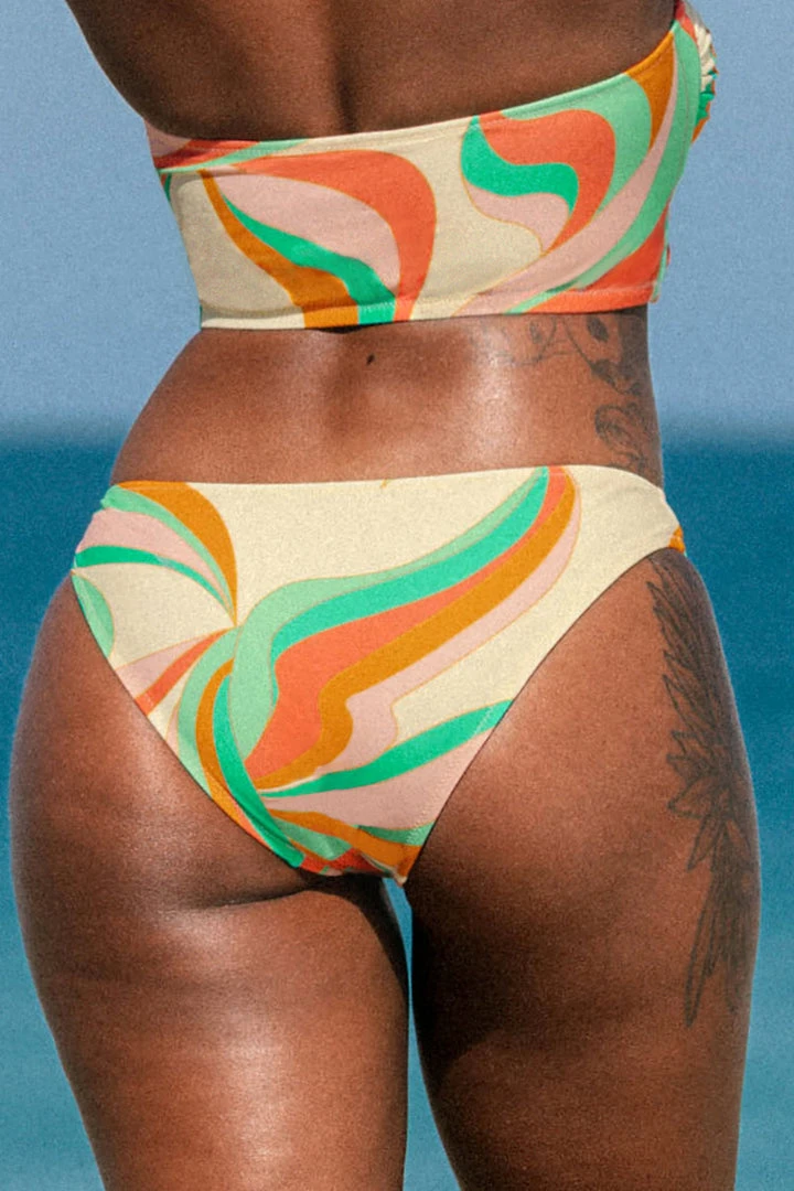 CUPSHE Dancing Ribbon Low Rise Hipster Bikini Bottom