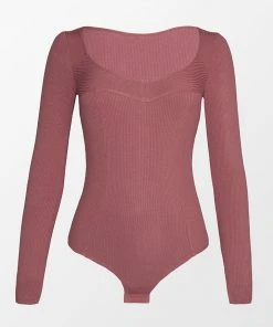 CUPSHE Eloise Rib Long Sleeve Bodysuit All Clothing
