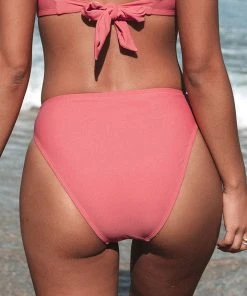 CUPSHE Bikinis Luminescent Cheeky High Leg High Waist Bikini Bottom