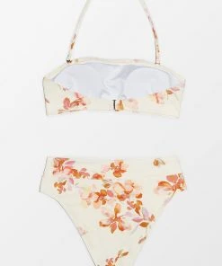CUPSHE Swimwear BOGO 40% OFF Megan Floral Halter High Waisted Bikini