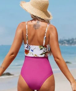 CUPSHE Mikaela Floral One Piece Swimsuit One Pieces