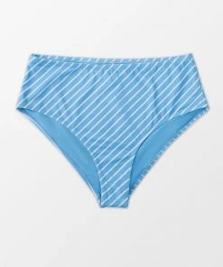 CUPSHE Swimwear UP TO 70% OFF Julie Blue Striped Plus Size Bikini Bottom