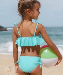 CUPSHE Luminescent Shoulder Tie And Side Tie Bikini Set