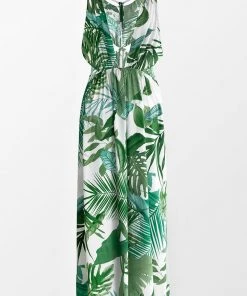 CUPSHE Noa Leafy Cutout Maxi Dress