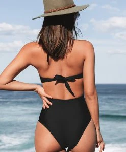 CUPSHE Paluma Solids Wrapped One Piece Swimsuit