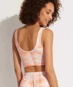 CUPSHE Accs & Clothing Gleam V-neck Sleeveless Gingham Top