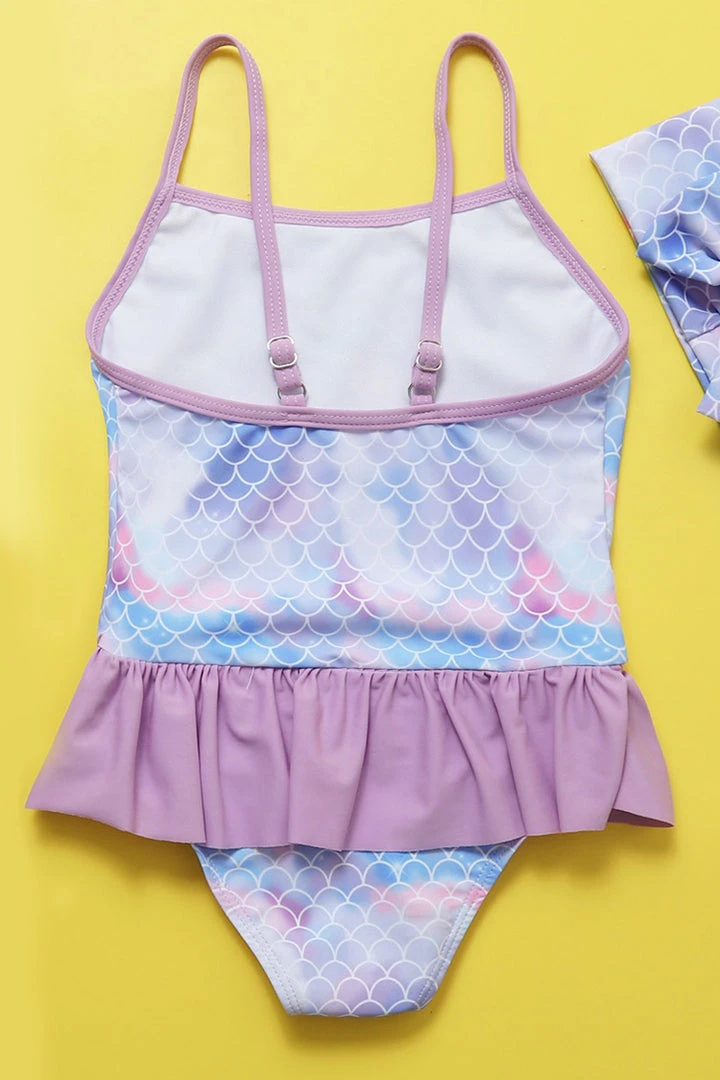 CUPSHE Iridescent Scale One Piece Swimsuit For Toddler Girls And Girls One Pieces