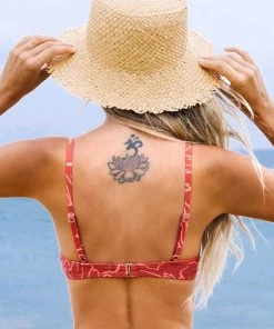 CUPSHE Bikinis Delicate Blooms Tunneled Tie Front Underwire Bikini Top