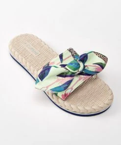 CUPSHE Accs & Clothing Spring Fling Tropical Bow Knot Slide Sandals