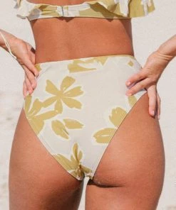 CUPSHE Delicate Expressions Cheeky High Waist Bottom