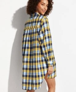 CUPSHE Yasmine Plaid Shirt Dress Dresses