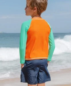 CUPSHE Skater Boy Long Sleeve Rashguard Boys' Swim Tee