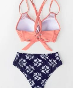 CUPSHE Solid And Boho Print Bikini Swimwear UP TO 70% OFF