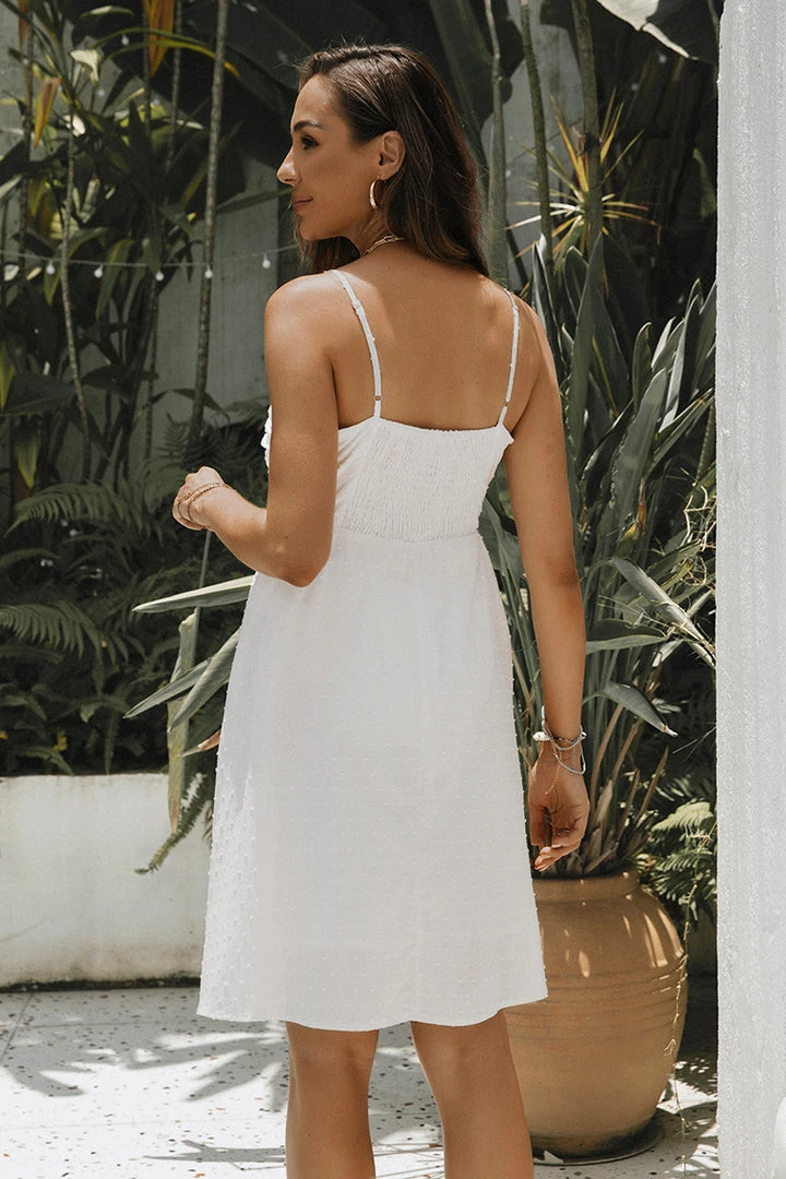 CUPSHE Eloise Smocking Thin Straps A-Shape Dress Dresses